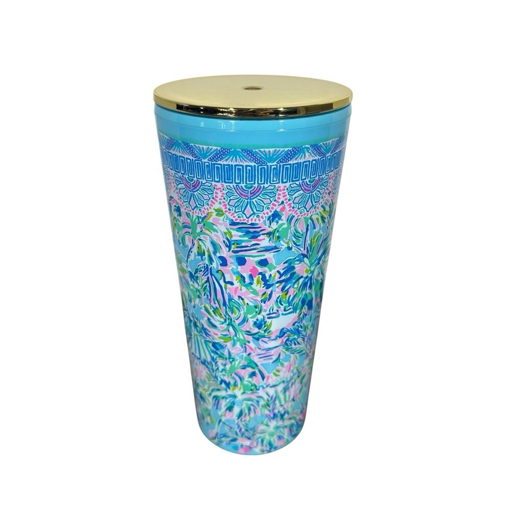 Lilly Pulitzer Soleil It On Me Insulated Travel Tumbler with Lid 24 oz #235903